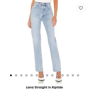 AGOLDE Lana straight Jean in riptide 28” inseam